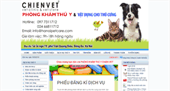 Desktop Screenshot of hanoipetcare.com