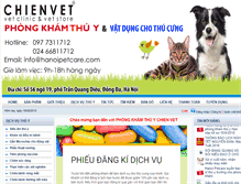 Tablet Screenshot of hanoipetcare.com